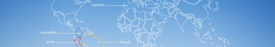 Estamos en 4 países: Brasil, México, Perú y Colombia