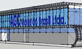 Edificio de oficinas y control de acceso para AGC