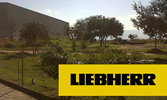 Edificio de portería, nave para reparación de autogrúas y edificio administrativo para  Liebherr